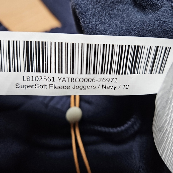 2 Quince SuperSoft Fleece Joggers 1 Black 1 Navy Size Kids 12 - Picture 6 of 6